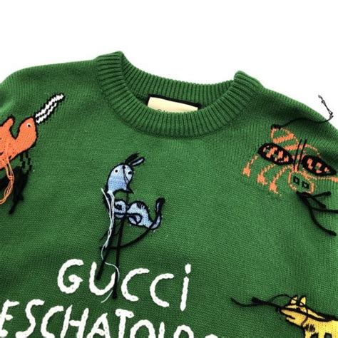 gucci eschatology sweater|gucci sweater on blackish.